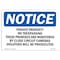Signmission Sign, 10" H, 14" W, Rigid Plastic, Private Property No Trespassing These Premises Sign, Landscape OS-NS-P-1014-L-17854 - alternate 1